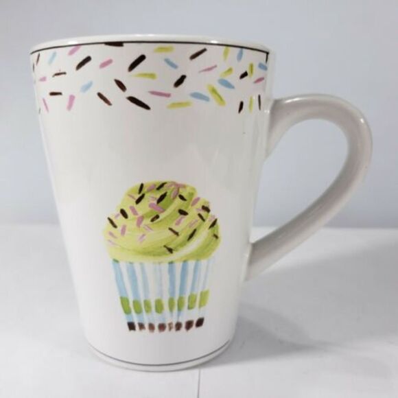 Jennifer Sosik Mugs Oneida Cupcake Mug Stoneware Coffee Used Condition Set Of 4 - Picture 4 of 9